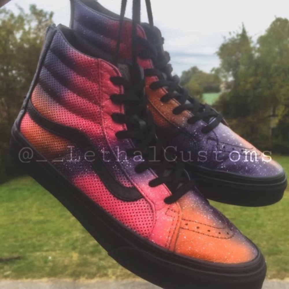Customized high top vans